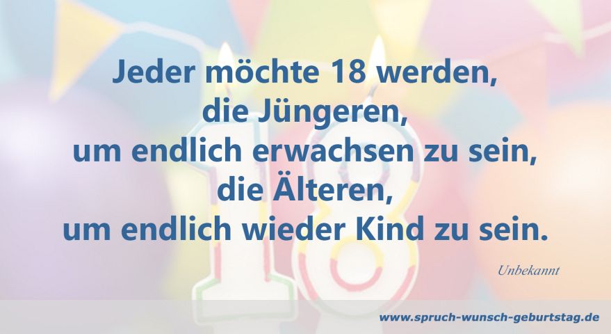 Zum 18 Geburtstag Sprüche Und Glückwünsche