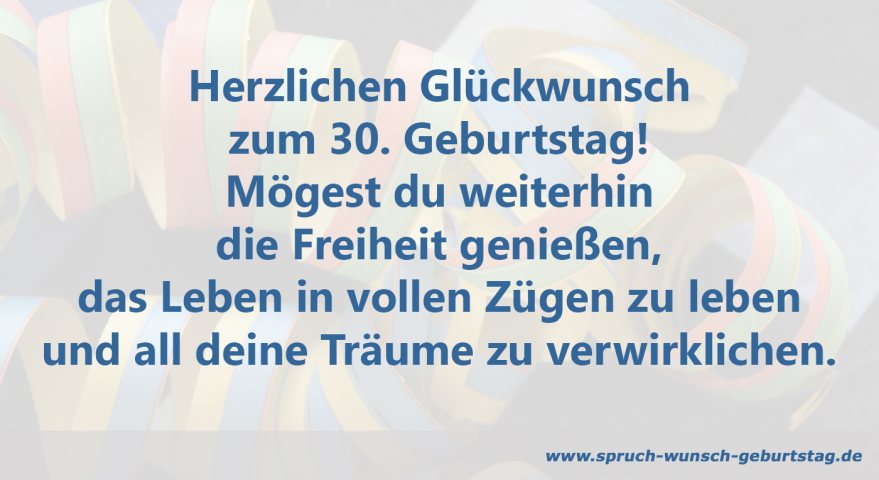Spruch Freiheit 30. Geburtstag