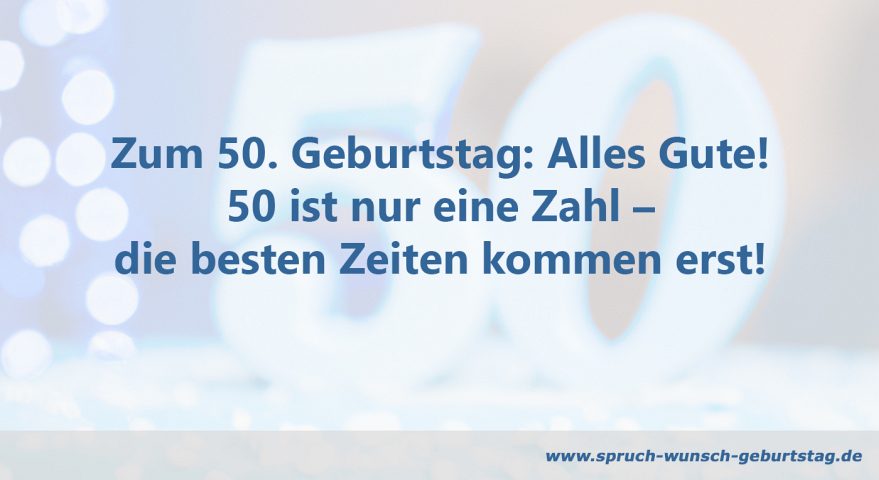 Alles Gute zum 50.
