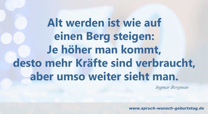 Alt werden Spruch