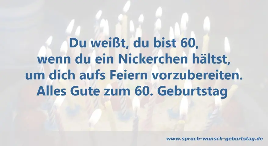 Feiern zum 60.