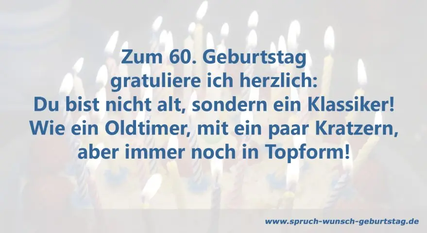 Lustiger Spruch 60. Geburtstag
