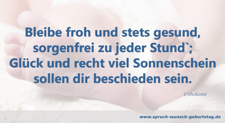 Glückwünsche und Sprüche zur Geburt