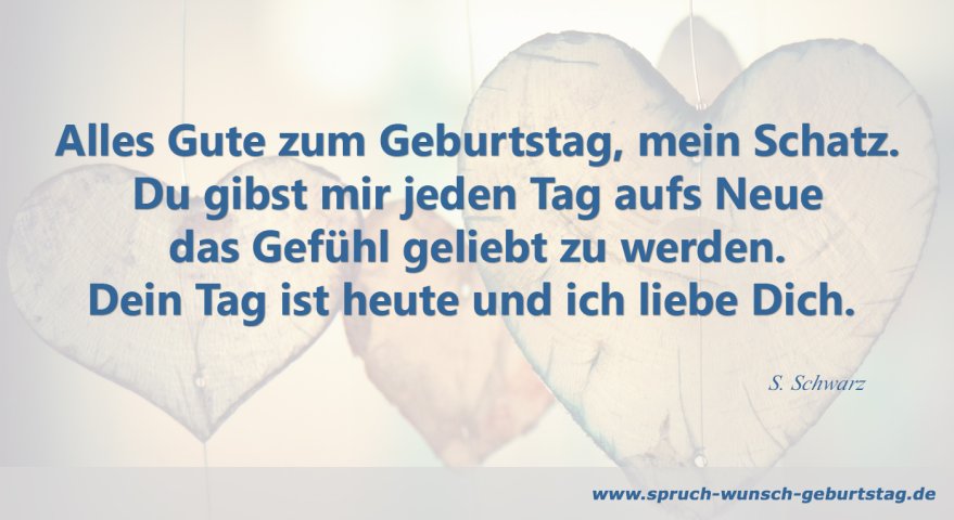 Geburtstagssprüche Für Den Partner Glückwünsche Für Meinen Schatz