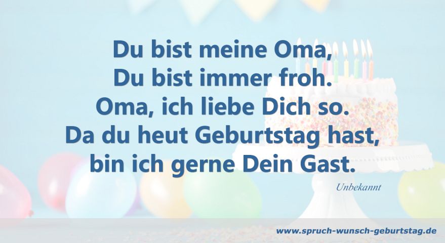 Geburtstagswunsche Und Spruche Fur Oma Zum Geburtstag