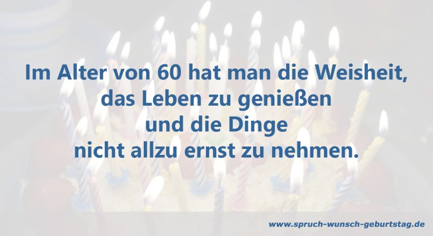 60. Geburtstag