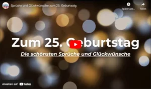 Video 25. Geburtstag