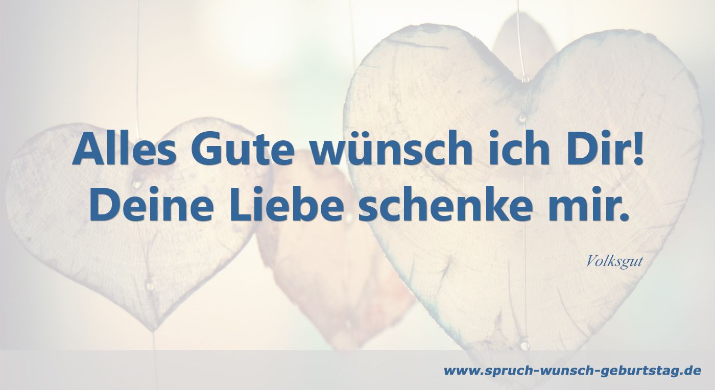 Alles Gute wünsch ich Dir