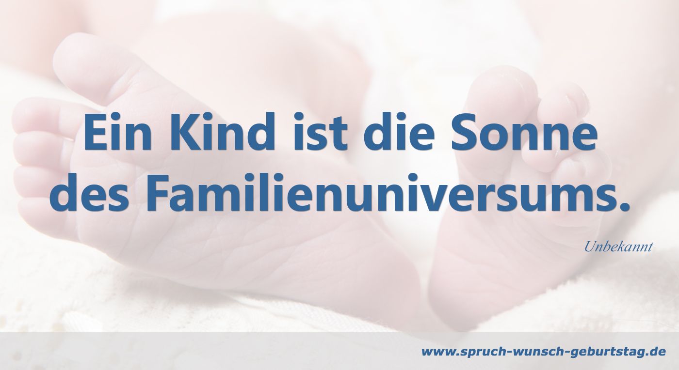 Spruch Geburt Familie