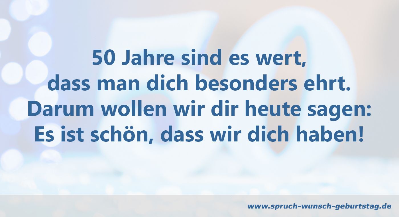 Gedicht zum 50. Geburtstag