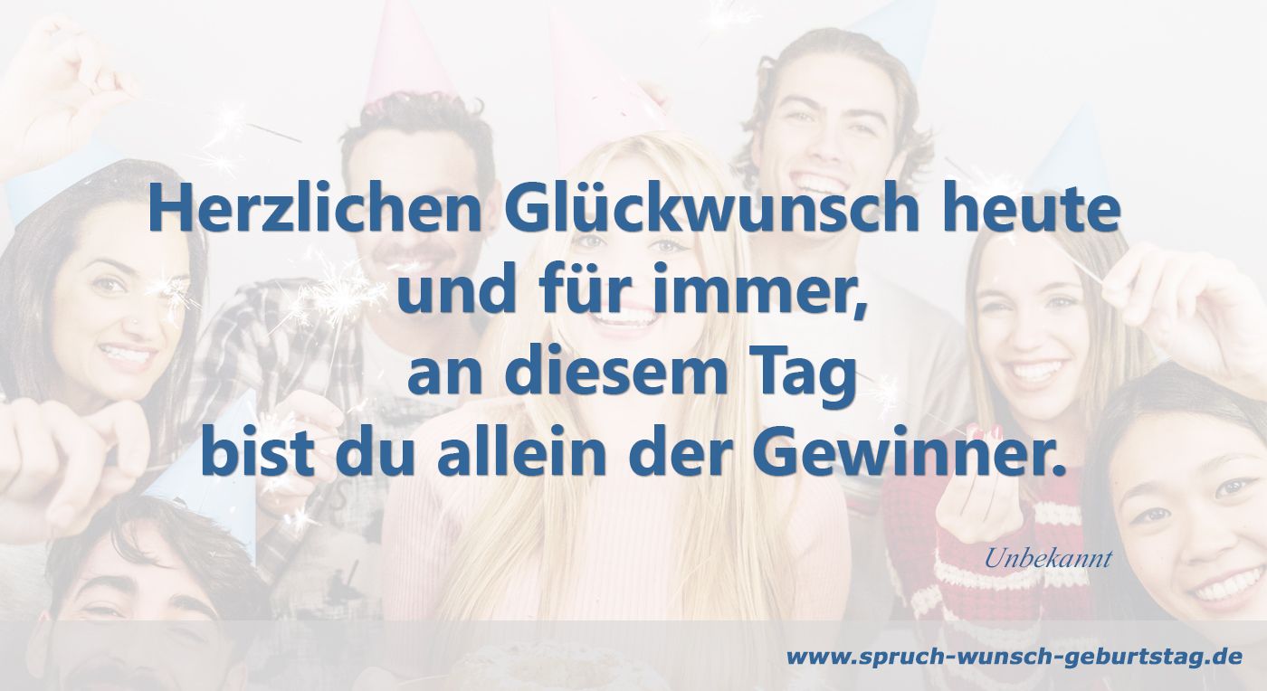 Glückwünsche zum Geburtstag