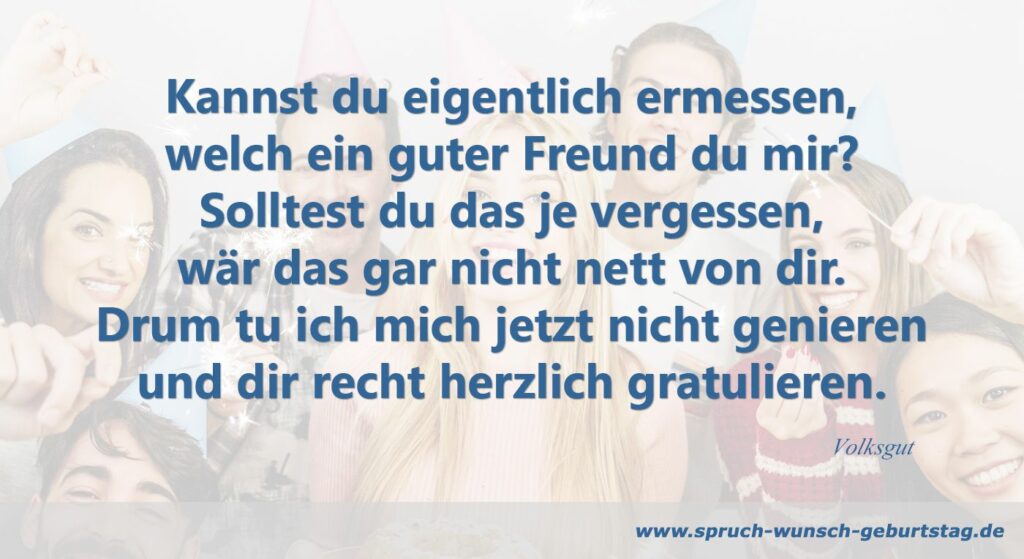 Geburtstagswünsche für Freund oder Freundin Sprüche und Gedichte