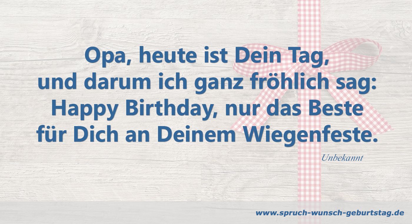 Happy Birthday Opa