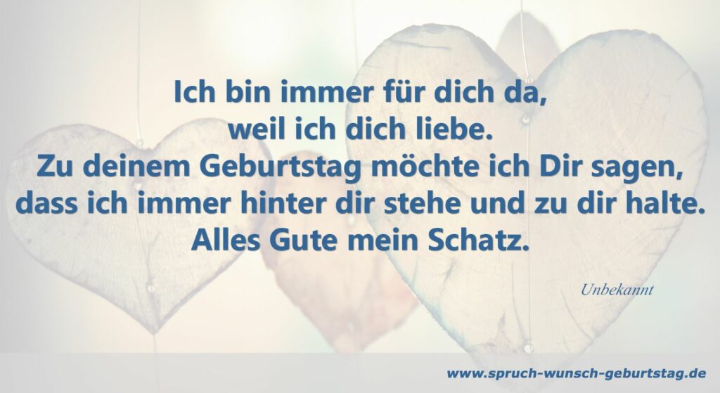 Geburtstagssprüche für den Partner Glückwünsche für meinen Schatz