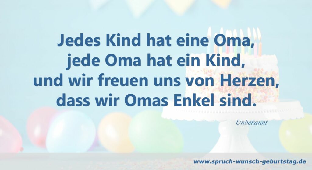 Geburtstagswünsche und Sprüche für Oma zum Geburtstag