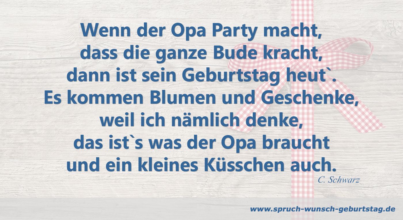 Opa macht Party