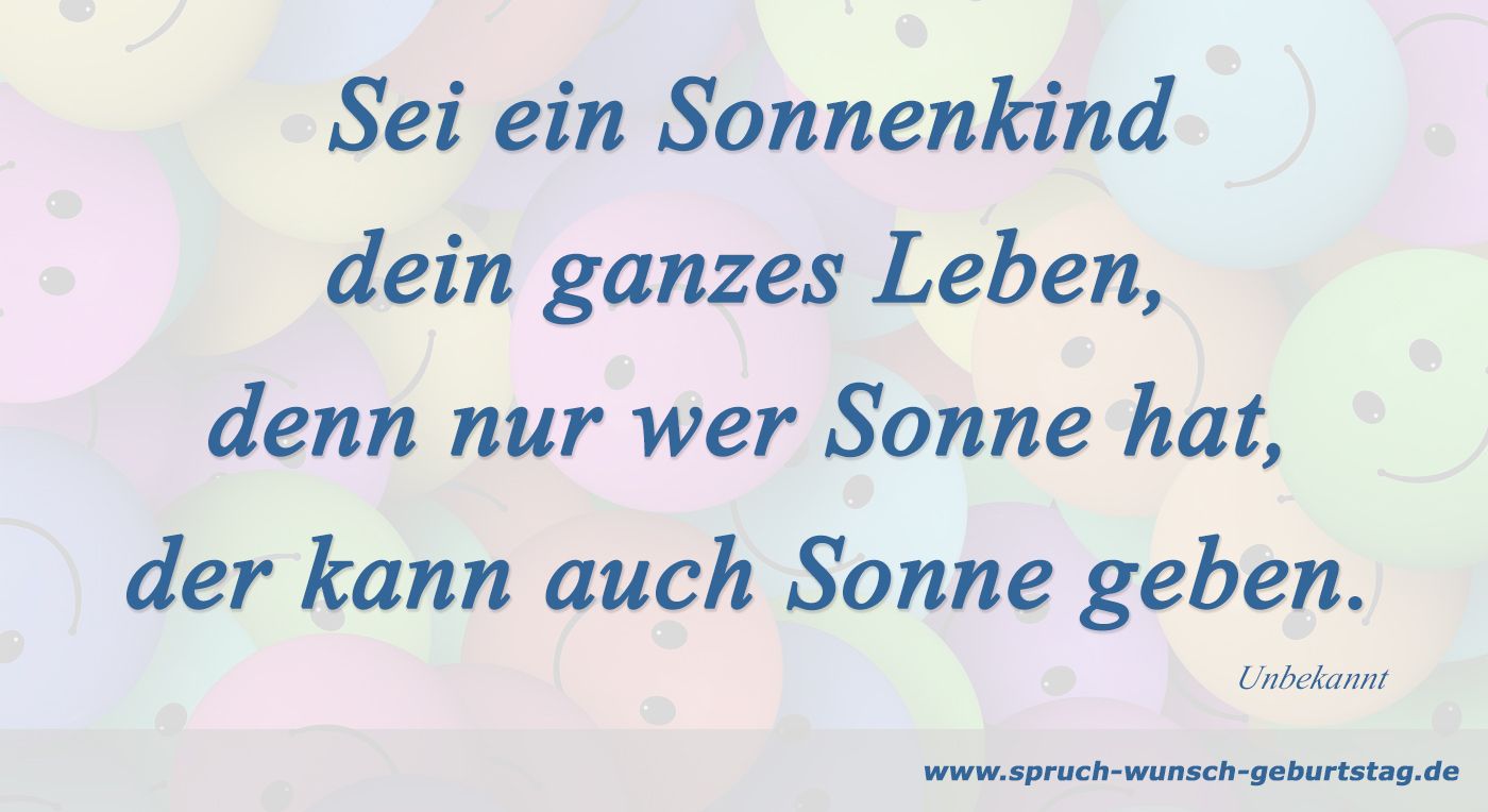 Spruch Kindergeburtstag