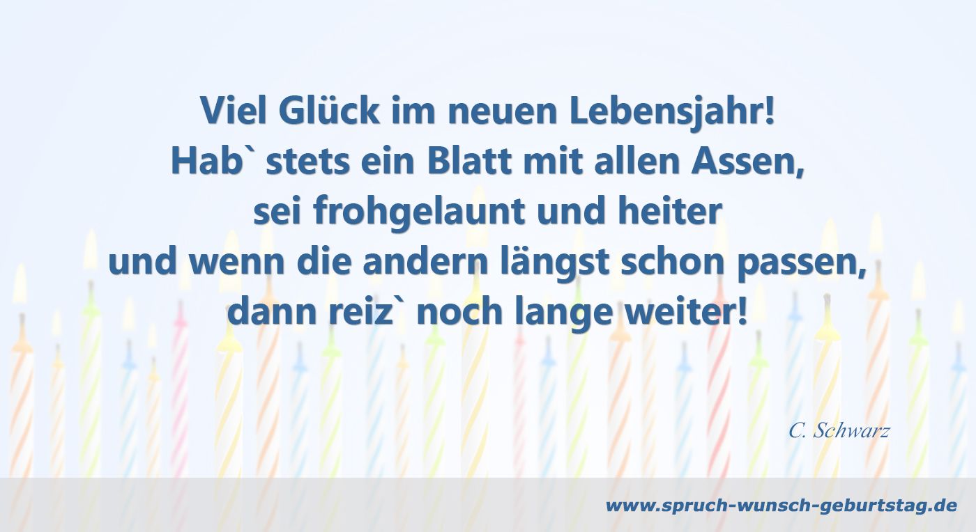 Viel Glück zum Geburtstag