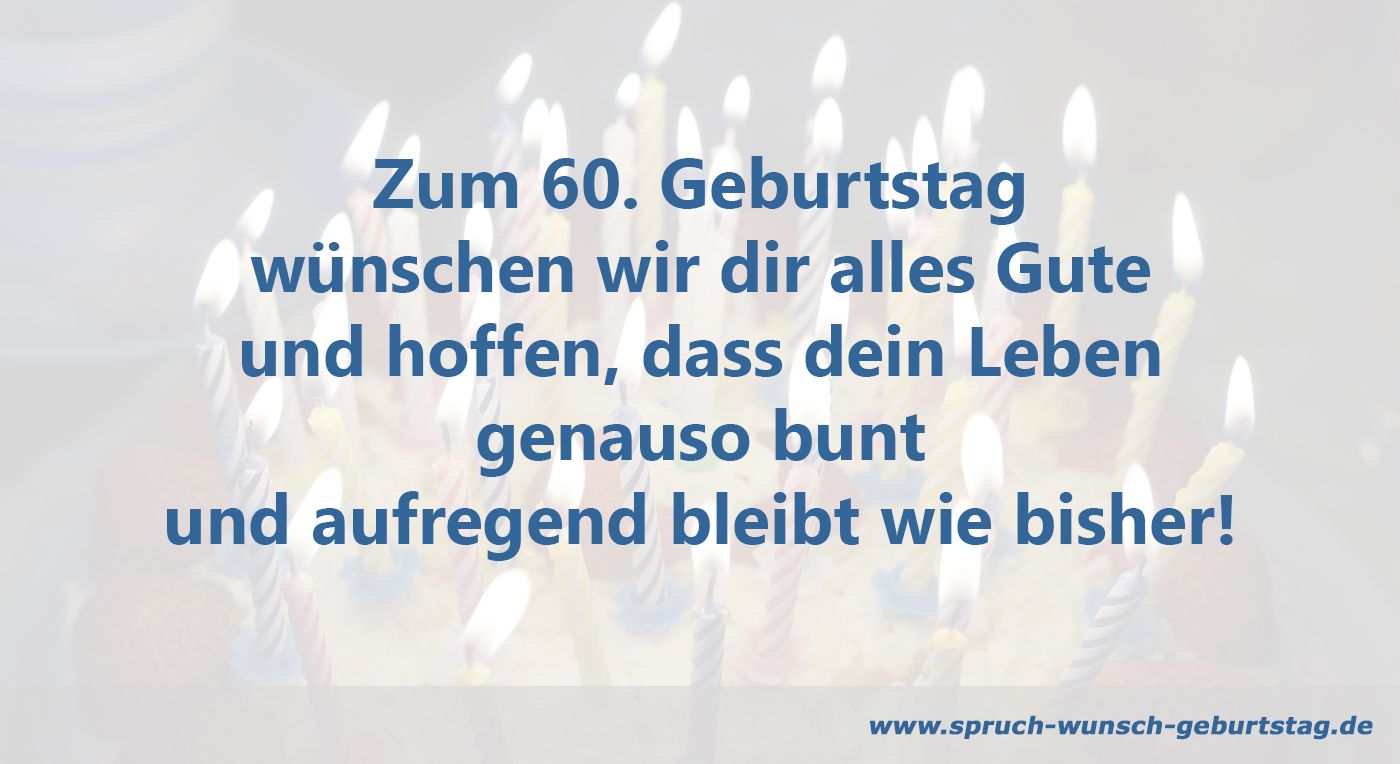 Zum 60. Geburtstag