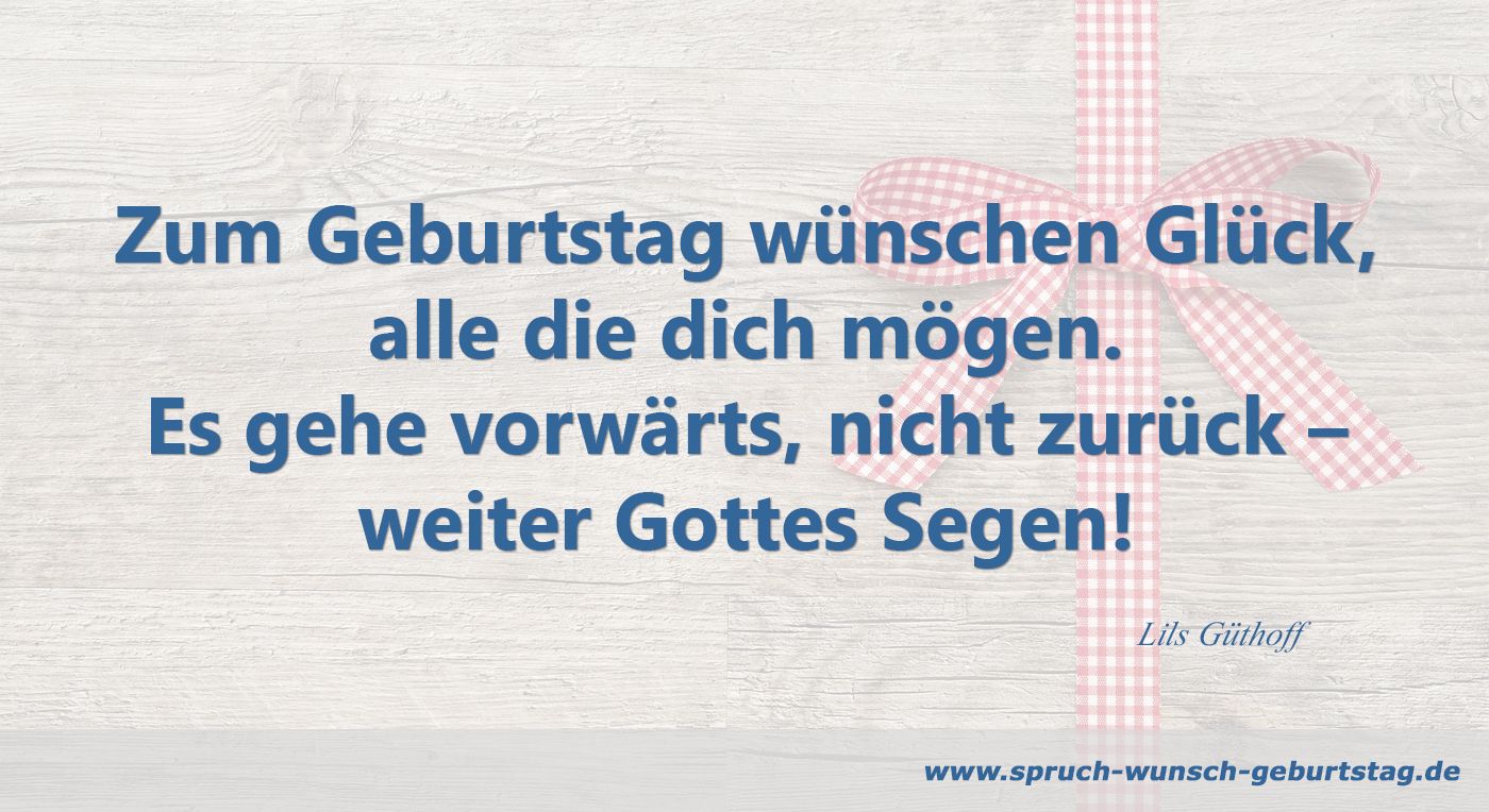 Glückwunsch zum Geburtstag
