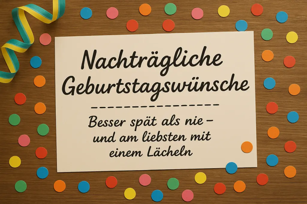 Nachträgliche Geburtstagswünsche