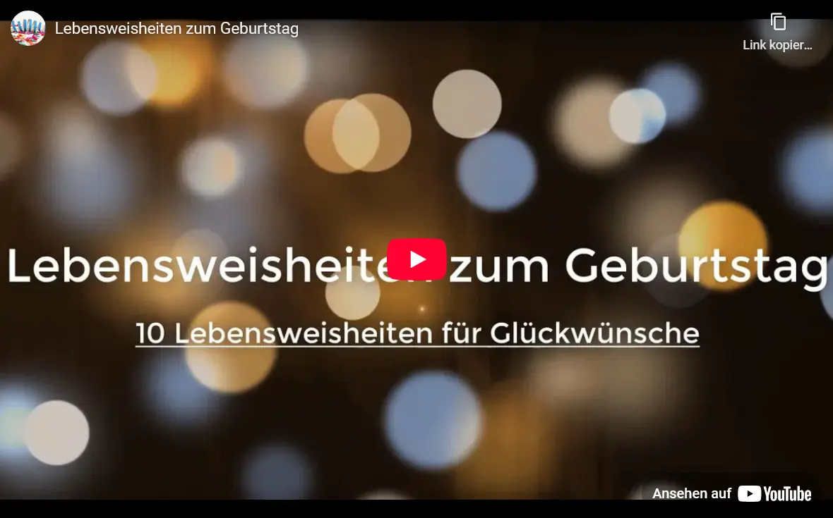 Video Lebensweisheiten