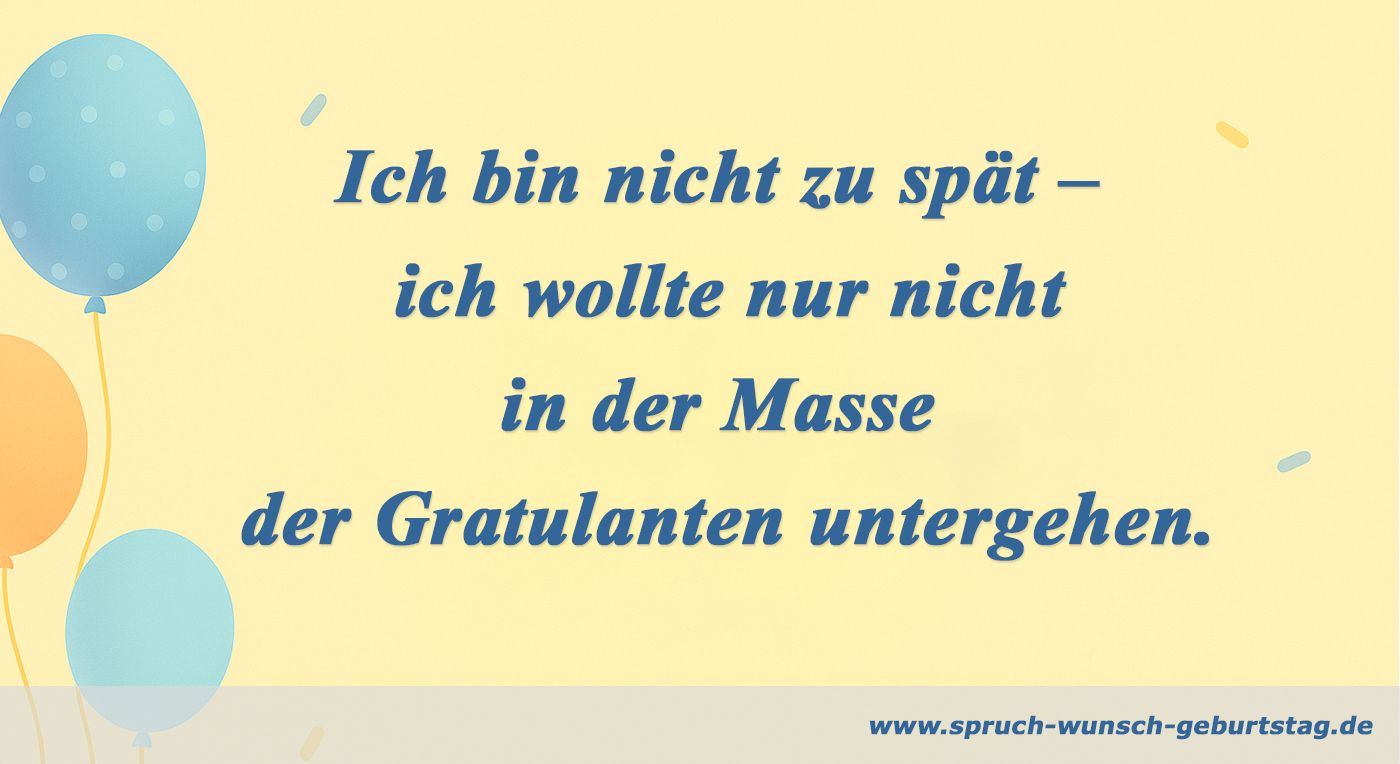 Nachträgliche Wünsche Geburtstag