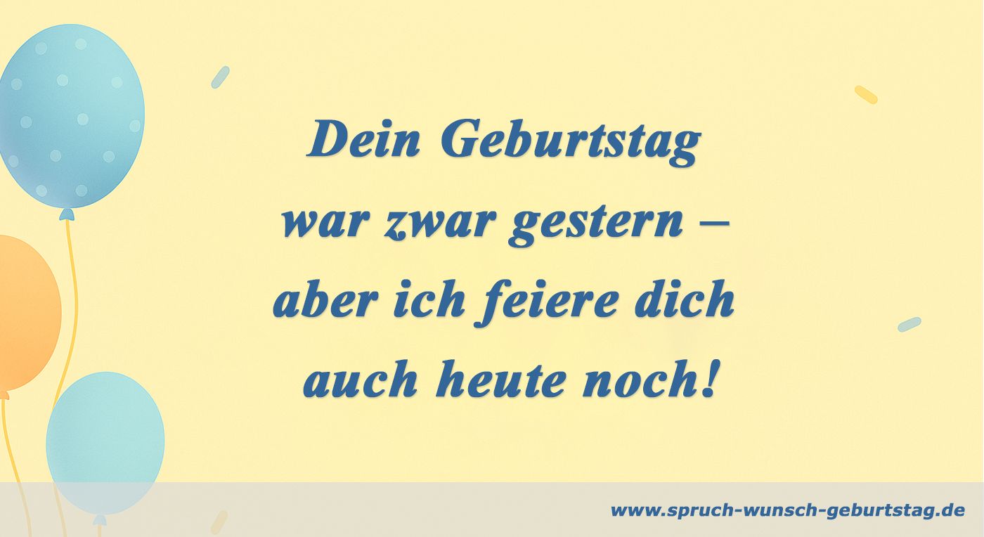 Nachträgliche Wünsche Geburtstag
