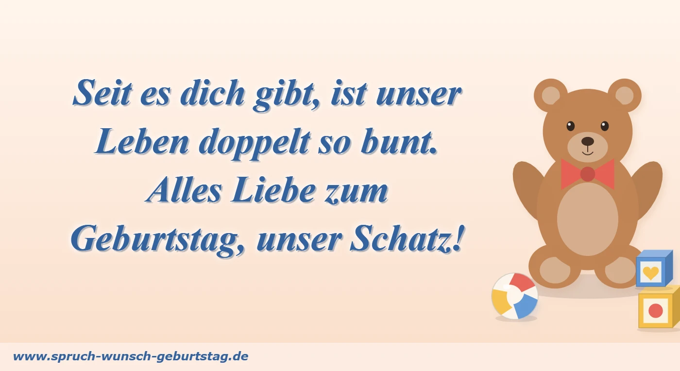 Geburtstagswünsche für Enkel 1 Seit es dich gibt, ist unser Leben doppelt so bunt – Geburtstagswünsche für Enkel