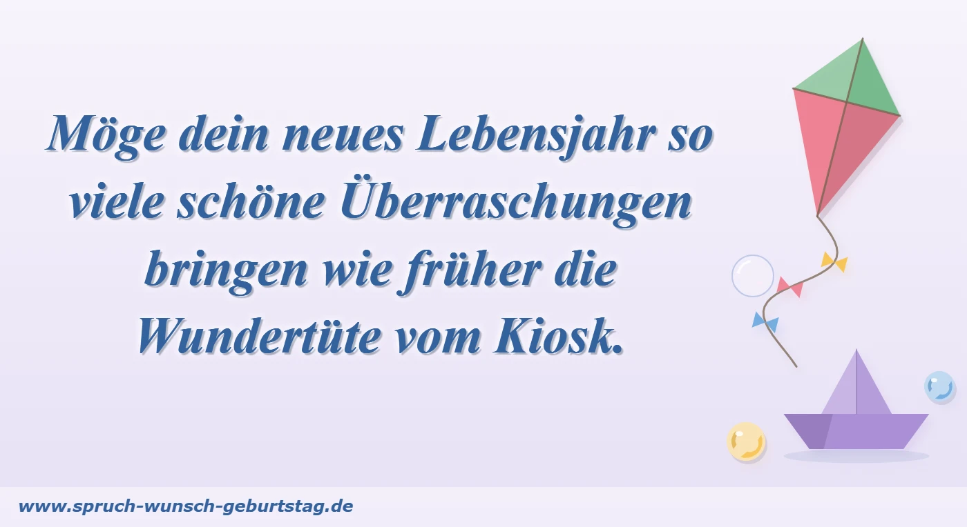 Geburtstagswünsche Geschwister: Wundertüte vom Kiosk